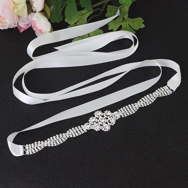 wedding sashes trixy s98 sparkly glittered belt accessories sash women's silver rhinestone bridal crystal diamond, White
wedding sashes trixy s98 sparkly glittered belt accessories sash women's silver rhinestone bridal crystal diamond, White