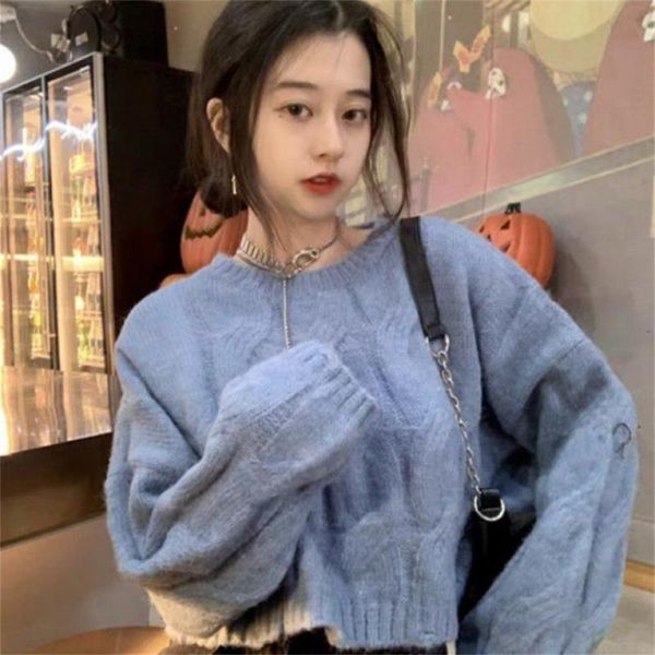 women's sweaters solid pullovers women spring o-neck cropped sweater cozy design clothing stylish loose all-match preppy lovely simple, White;black
women's sweaters solid pullovers women spring o-neck cropped sweater cozy design clothing stylish loose all-match preppy lovely simple, White;black