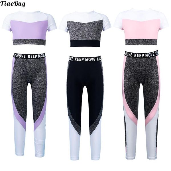 yoga outfit tiaobug kids girls outfits round neckline short sleeves elastic hem crop print letter pattern leggings casual sport set
yoga outfit tiaobug kids girls outfits round neckline short sleeves elastic hem crop print letter pattern leggings casual sport set