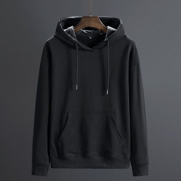 color 021 solid sweater leisure fashion hooded youth coat men's fashion top, Black
color 021 solid sweater leisure fashion hooded youth coat men's fashion top, Black