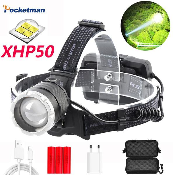 headlamps 50000lm brightest xhp50 led headlamp usb rechargeable headlight zoomable head torch use 18650 battery lamp waterproof
headlamps 50000lm brightest xhp50 led headlamp usb rechargeable headlight zoomable head torch use 18650 battery lamp waterproof