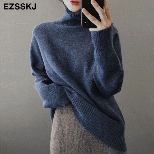 casual thick big autumn winter high-neck oversize sweater pullover women warm chic female loose cashmere basic wool sweaters, Black
casual thick big autumn winter high-neck oversize sweater pullover women warm chic female loose cashmere basic wool sweaters, Black