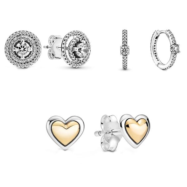 2021 twotoneheart sparklinghoop sparkling halo stud earrings highquality 925 sterling silver jewelry for ladies fashion romantic gifts to mo, Golden;silver
2021 twotoneheart sparklinghoop sparkling halo stud earrings highquality 925 sterling silver jewelry for ladies fashion romantic gifts to mo, Golden;silver