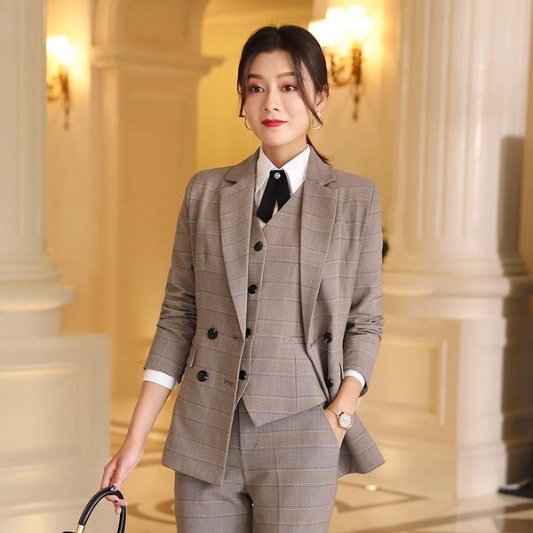 women's suits & blazers women elegant plaid blazer jacket three quarter sleeve pocket decoration office wear female outerwear chic, White;black
women's suits & blazers women elegant plaid blazer jacket three quarter sleeve pocket decoration office wear female outerwear chic, White;black