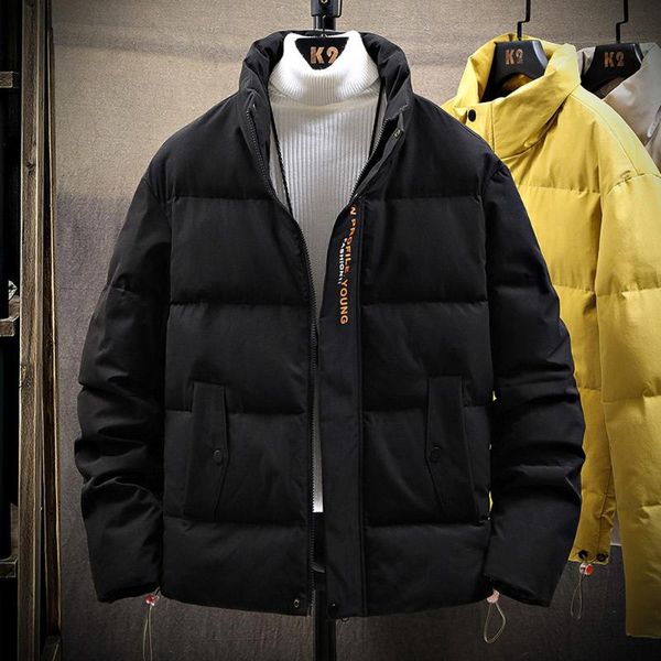 men's jackets puffer jacket men autumn winter clothes stand collar cotton padded thick warm coat streetwear pure color casual 2021, Black;brown
men's jackets puffer jacket men autumn winter clothes stand collar cotton padded thick warm coat streetwear pure color casual 2021, Black;brown