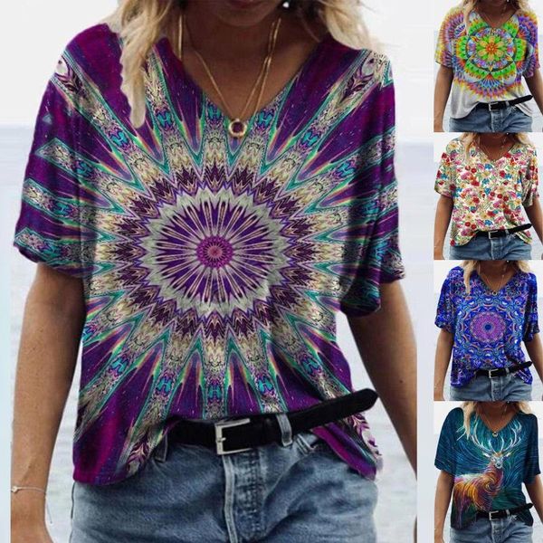 women's t-shirt fashion clothing 2021 summer printed v-neck short sleeve t-shirts casual tee plus size ladies clothes, White
women's t-shirt fashion clothing 2021 summer printed v-neck short sleeve t-shirts casual tee plus size ladies clothes, White