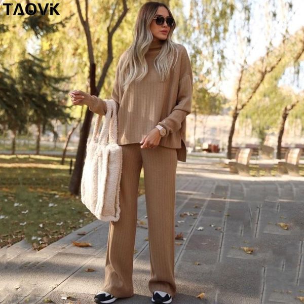 women's two piece pants taovk knit half high collar casual knitted 2-piece sets solid pit striped loose pullover sweater wide leg pant, White
women's two piece pants taovk knit half high collar casual knitted 2-piece sets solid pit striped loose pullover sweater wide leg pant, White