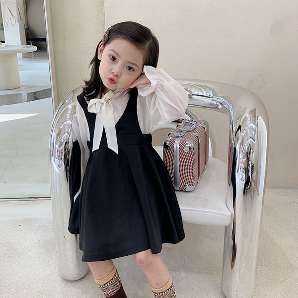 2021 spring autumn girls chiffon two-piece shirt dress kids white shirt childrens black dress two-piece suit 2-8y, Red;yellow
2021 spring autumn girls chiffon two-piece shirt dress kids white shirt childrens black dress two-piece suit 2-8y, Red;yellow
