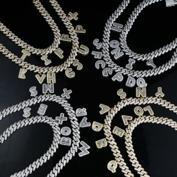5a cubic zirconia 12mm width cuban link chain iced out bling baguette cz 26 alphabet initial charm name necklace chokers, Golden;silver
5a cubic zirconia 12mm width cuban link chain iced out bling baguette cz 26 alphabet initial charm name necklace chokers, Golden;silver