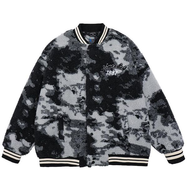 men's jackets men tie dye printed padded harajuku fleece thick warm parka coats oversized streetwear couple lamb wool, Black;brown
men's jackets men tie dye printed padded harajuku fleece thick warm parka coats oversized streetwear couple lamb wool, Black;brown