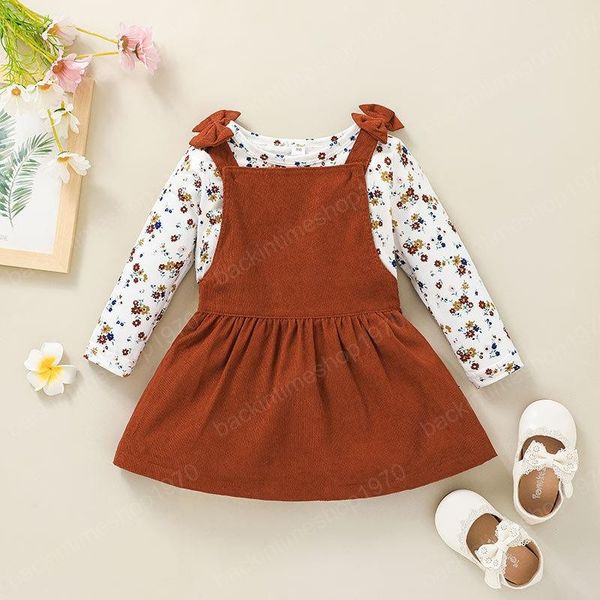 girls clothing set floral +suspender dress outfits fall 2021 kids boutique clothes 1-5t children cotton long sleeves 2 pc suit casual, White
girls clothing set floral +suspender dress outfits fall 2021 kids boutique clothes 1-5t children cotton long sleeves 2 pc suit casual, White