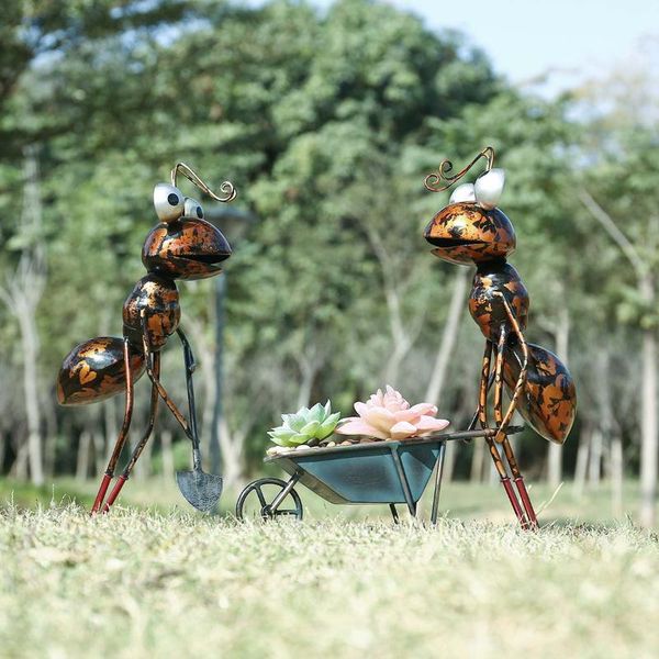 decorative objects & figurines tooarts 13inch ant sculpture iron cartoon with removable bucket garden or desk decor succulent flower pot tri
decorative objects & figurines tooarts 13inch ant sculpture iron cartoon with removable bucket garden or desk decor succulent flower pot tri