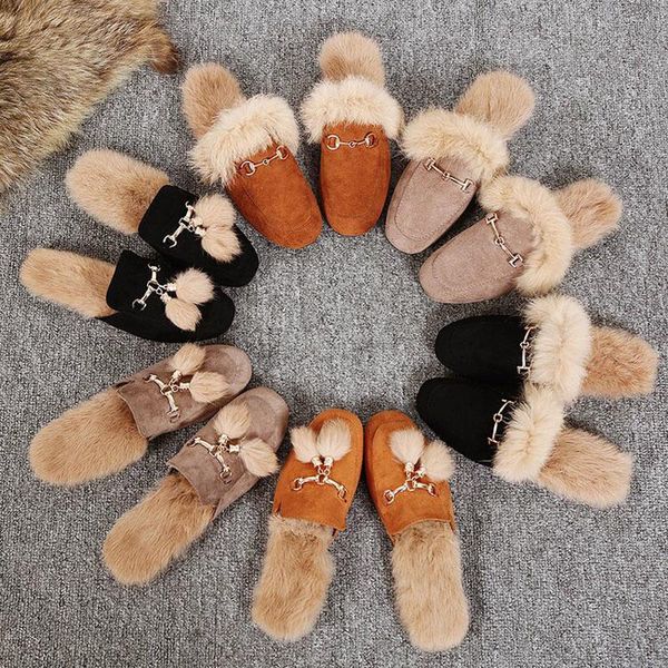 slippers women slipper warm plush fur chain woman mules ladies furry slip on fashion hair, Black
slippers women slipper warm plush fur chain woman mules ladies furry slip on fashion hair, Black