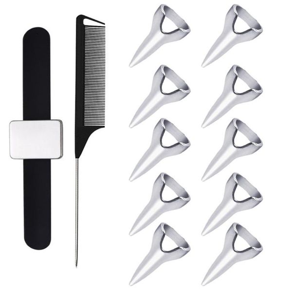 hair brushes 12 pcs selecting tools metal parting ring sectioning comb for braiding weaving curling styling extension, Silver
hair brushes 12 pcs selecting tools metal parting ring sectioning comb for braiding weaving curling styling extension, Silver
