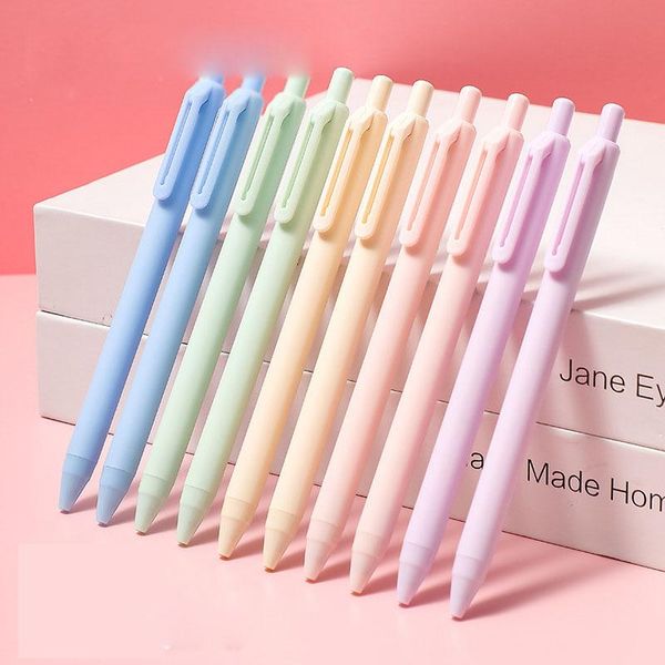 pcs/lot fashion macaron press gel pen cute 0.5mm neutral pens for writing office school supplies stationery gift
pcs/lot fashion macaron press gel pen cute 0.5mm neutral pens for writing office school supplies stationery gift