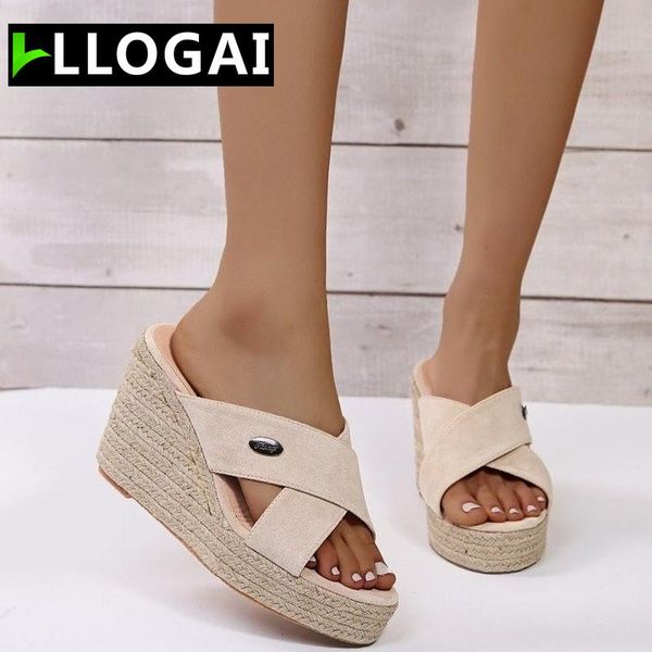 women slippers summer fashion high heels wedges beach holiday casual shoes rome outdoor cross strap flock slipper footwear, Black
women slippers summer fashion high heels wedges beach holiday casual shoes rome outdoor cross strap flock slipper footwear, Black