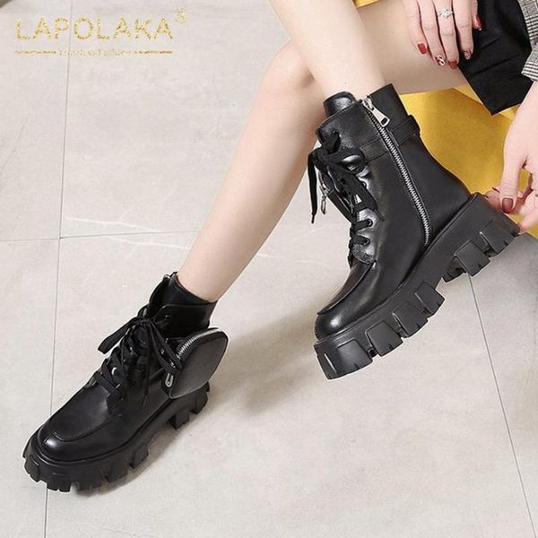 boots lapolaka 2021 arrivals plush warm shoes woman bootie zipper platform packet shoelace comfy trendy street punk boot ladies, Black
boots lapolaka 2021 arrivals plush warm shoes woman bootie zipper platform packet shoelace comfy trendy street punk boot ladies, Black