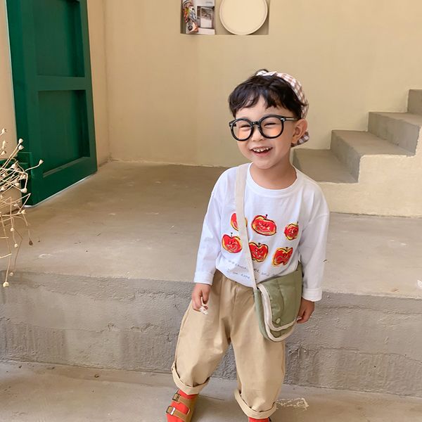 boys autumn cute red apple printing all-match base tees girls cotton casual long-sleeved t shirts 210508, Blue
boys autumn cute red apple printing all-match base tees girls cotton casual long-sleeved t shirts 210508, Blue