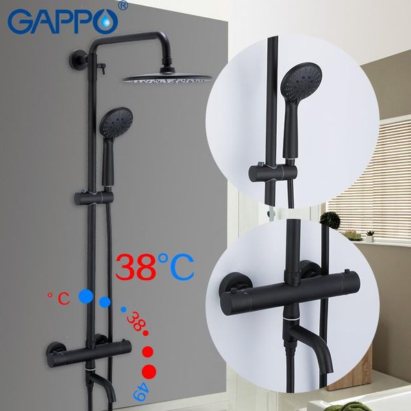gappo black shower system bathtub thermostatic cold and water temperature control faucets big overhead bathroom sets
gappo black shower system bathtub thermostatic cold and water temperature control faucets big overhead bathroom sets