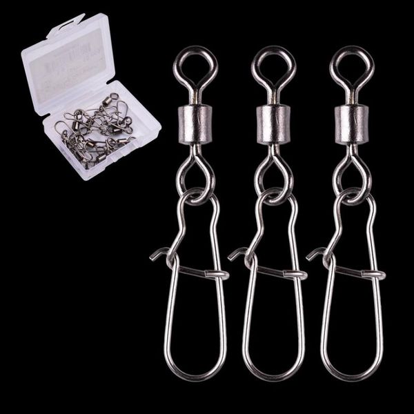 fishing hooks 10pcs/ box connector swivels pin bearing pesca rolling swivel snap fishhook lure fish hook tackle
fishing hooks 10pcs/ box connector swivels pin bearing pesca rolling swivel snap fishhook lure fish hook tackle