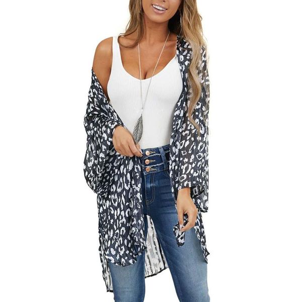 women's swimwear women swimsuit beach coat sun protection blouse cardigan leopard print irregular crochet bikini cover up 2021, White;black
women's swimwear women swimsuit beach coat sun protection blouse cardigan leopard print irregular crochet bikini cover up 2021, White;black