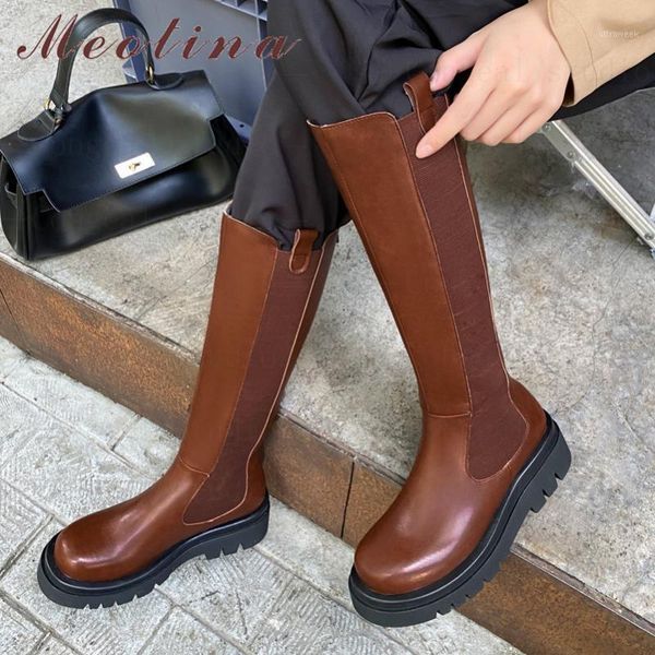 boots meotina genuine leather platform high heel knee women shoes zipper round toe block heels ladies long black 401
boots meotina genuine leather platform high heel knee women shoes zipper round toe block heels ladies long black 401