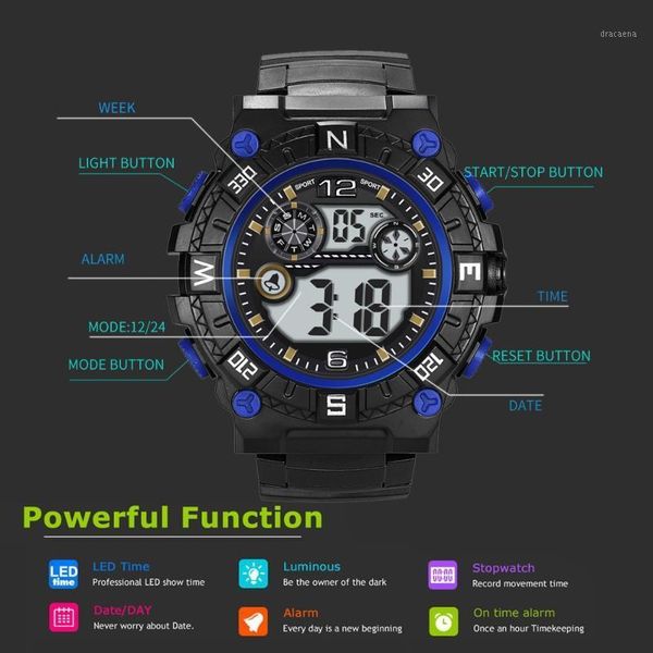 fashion sport digital watch high-end multi-function waterproof silicone strap mens clock electronic wrist watches reloj wristwatches, Slivery;brown
fashion sport digital watch high-end multi-function waterproof silicone strap mens clock electronic wrist watches reloj wristwatches, Slivery;brown