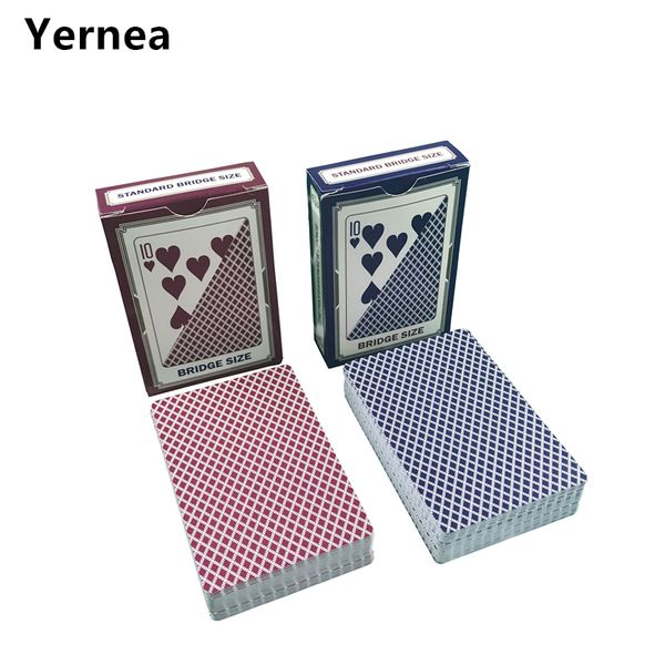 2 sets / lot 2 colors red and blue pvc poker playing cards plastic waterproof frosting baccarat texas holdem pokers game yernea, Black
2 sets / lot 2 colors red and blue pvc poker playing cards plastic waterproof frosting baccarat texas holdem pokers game yernea, Black