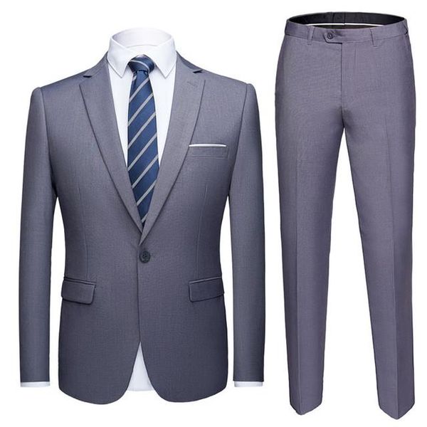 men's suits & blazers 2 pieces set jacket + pants 2021 fashion casual boutique business dress wedding groom suit coat trousers, White;black
men's suits & blazers 2 pieces set jacket + pants 2021 fashion casual boutique business dress wedding groom suit coat trousers, White;black