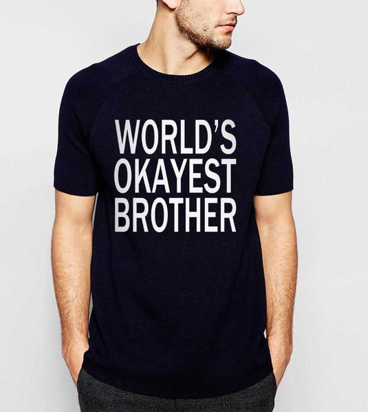 men's t-shirts for brother world's okayest letters men t-shirt casual 100% cotton loose tee, White;black
men's t-shirts for brother world's okayest letters men t-shirt casual 100% cotton loose tee, White;black