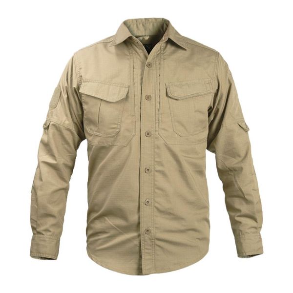 men's casual shirts military outdoor tactical camouflage long-sleeved shirt wear-resistant cover commuter field combat training uniform, White;black
men's casual shirts military outdoor tactical camouflage long-sleeved shirt wear-resistant cover commuter field combat training uniform, White;black