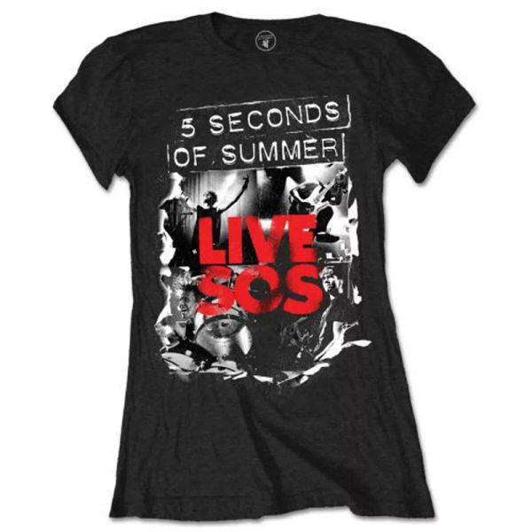 ladies 5 seconds of summer live sos 5sos authorized women women t-shirt, White;black
ladies 5 seconds of summer live sos 5sos authorized women women t-shirt, White;black
