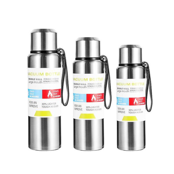 water bottles bottle large capacity stainless steel portable vacuum flask insulated tumbler with rope thermo 500/700/1000/1500ml
water bottles bottle large capacity stainless steel portable vacuum flask insulated tumbler with rope thermo 500/700/1000/1500ml