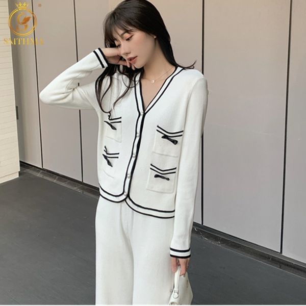 women's jumpsuits & rompers spring knitted tracksuit women two piece set v-neck long sleeve bow sweater +high waist straight trous, Black;white
women's jumpsuits & rompers spring knitted tracksuit women two piece set v-neck long sleeve bow sweater +high waist straight trous, Black;white