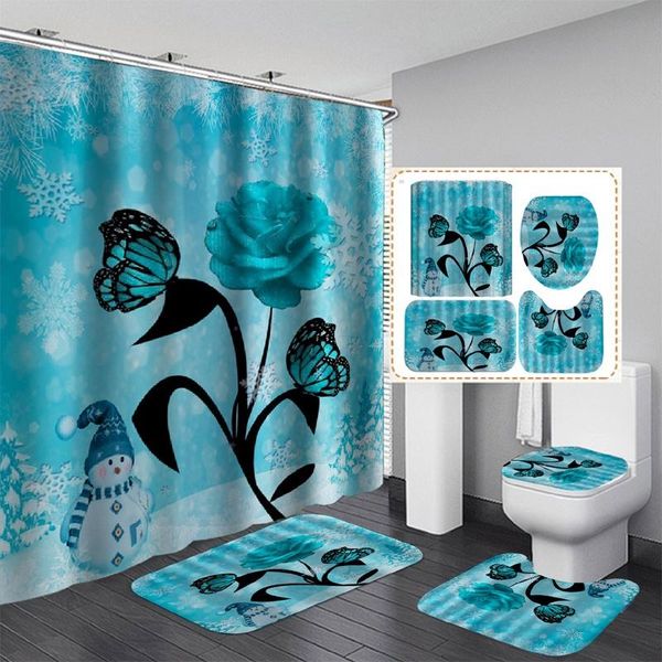 shower curtains 3d butterfly pink rose pattern waterproof curtain non-slip cushion toilet u-shaped cushionbathroom essential set
shower curtains 3d butterfly pink rose pattern waterproof curtain non-slip cushion toilet u-shaped cushionbathroom essential set