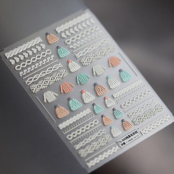 nail art kits 3d water slide decals acrylic sticker winter sweater design decoration engraved back gule manicure tips tool
nail art kits 3d water slide decals acrylic sticker winter sweater design decoration engraved back gule manicure tips tool