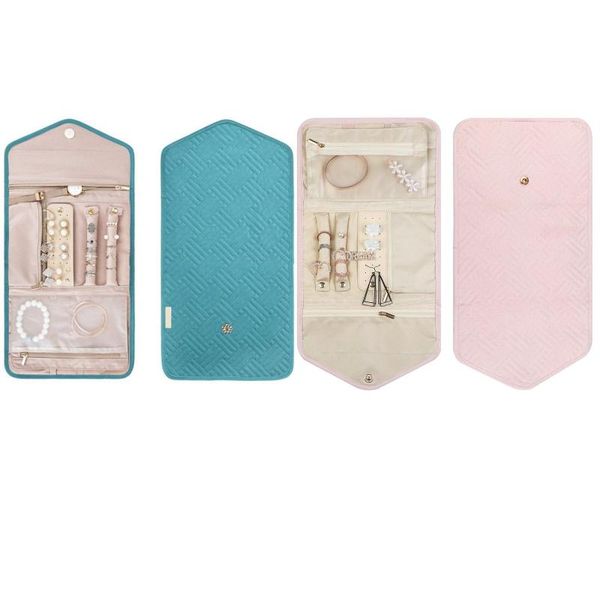 jewelry pouches, bags travel roll organizer, foldable storage bag for daily jewelries necklaces earrings rings carrying, Pink;blue
jewelry pouches, bags travel roll organizer, foldable storage bag for daily jewelries necklaces earrings rings carrying, Pink;blue