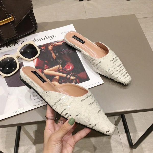 slippers luxury bling mules women shoes flat heels square toe slides mesh slip on loafers black green beige zapatos mujer
slippers luxury bling mules women shoes flat heels square toe slides mesh slip on loafers black green beige zapatos mujer