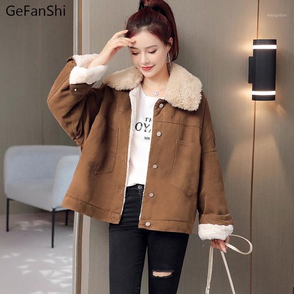 women's down & parkas autumn winter warm fleece thick coat fashion single breasted long sleeve casual loose elegant ladies cute outwear, Black
women's down & parkas autumn winter warm fleece thick coat fashion single breasted long sleeve casual loose elegant ladies cute outwear, Black