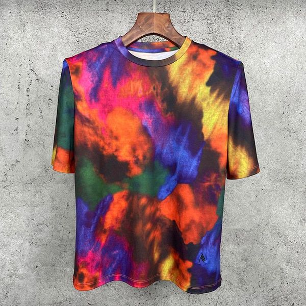 women's t-shirt shirt women 2021 t tie-dye print shoulder pad cotton ins tee italy luxury designer inspired colored fashion runway y2k, White
women's t-shirt shirt women 2021 t tie-dye print shoulder pad cotton ins tee italy luxury designer inspired colored fashion runway y2k, White