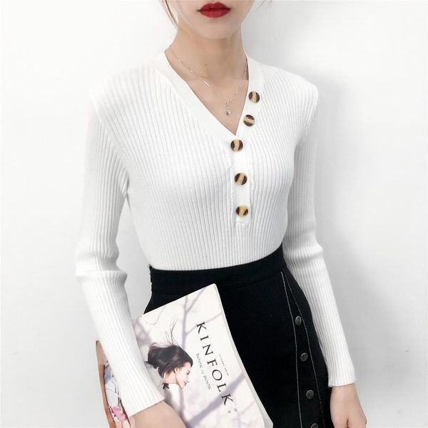 women's sweaters 2021 autumn winter fashion turtleneck sweater button warm knitwear pullover female knitted jumper women, White;black
women's sweaters 2021 autumn winter fashion turtleneck sweater button warm knitwear pullover female knitted jumper women, White;black