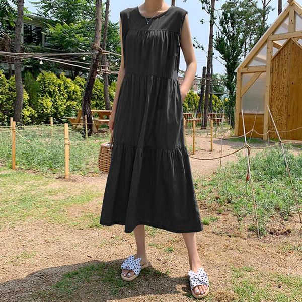women's blouses & shirts stylish women solid dresses 2021 holiday beach sundress vonda autumn baggy tank dress loose vestidos part, White
women's blouses & shirts stylish women solid dresses 2021 holiday beach sundress vonda autumn baggy tank dress loose vestidos part, White
