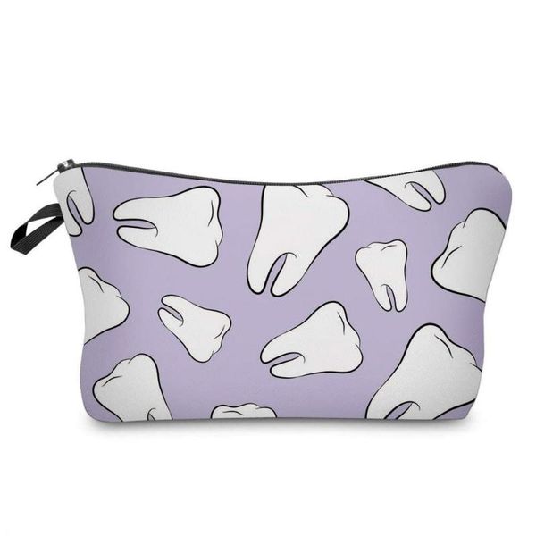 cosmetic bags & cases teeth print lavender makeup storage small toiletry bag portable coin purse waterproof wash
cosmetic bags & cases teeth print lavender makeup storage small toiletry bag portable coin purse waterproof wash