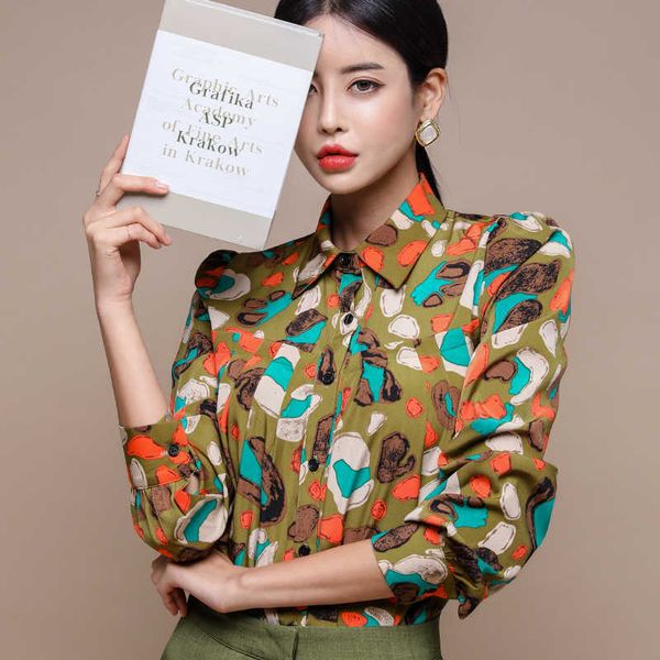 autumn vintage multi print turn-down collar long sleeve shirts women sweet blouses office work wear business shirt 210529, White
autumn vintage multi print turn-down collar long sleeve shirts women sweet blouses office work wear business shirt 210529, White