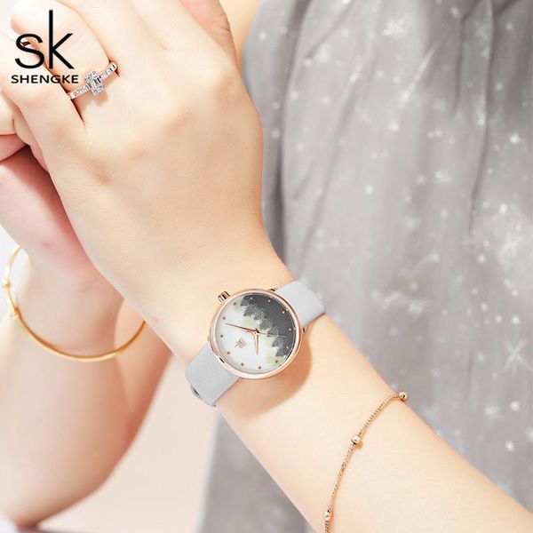 wristwatches shengke original desgin chinese style leather women watch japan, Slivery;brown
wristwatches shengke original desgin chinese style leather women watch japan, Slivery;brown
