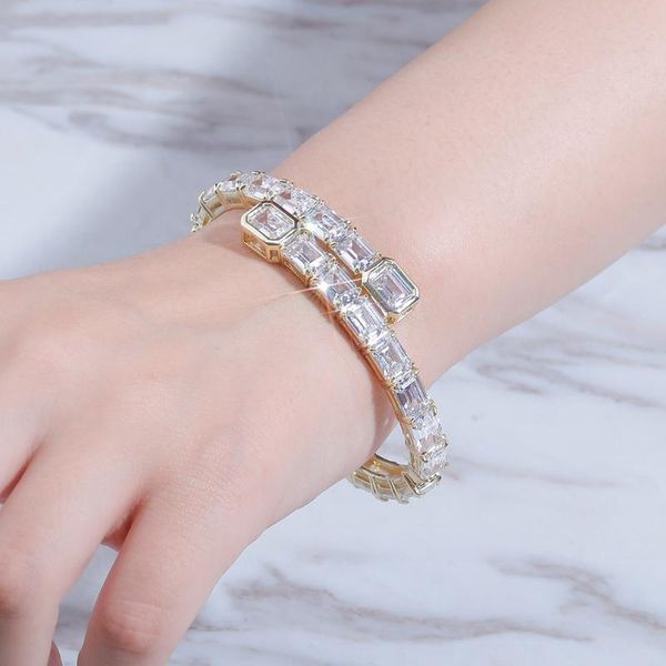 link, chain 12mm bracelet iced out cubic zirconia women's hip hop fashion charm jewelry gift for men women, Black
link, chain 12mm bracelet iced out cubic zirconia women's hip hop fashion charm jewelry gift for men women, Black
