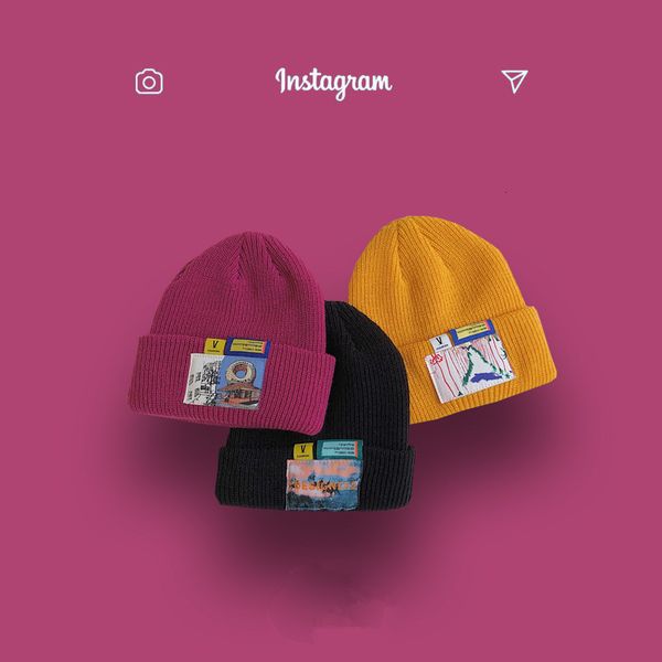 plum color knitted women autumn winter ins hip hop cold street versatile woolen hat, Yellow
plum color knitted women autumn winter ins hip hop cold street versatile woolen hat, Yellow