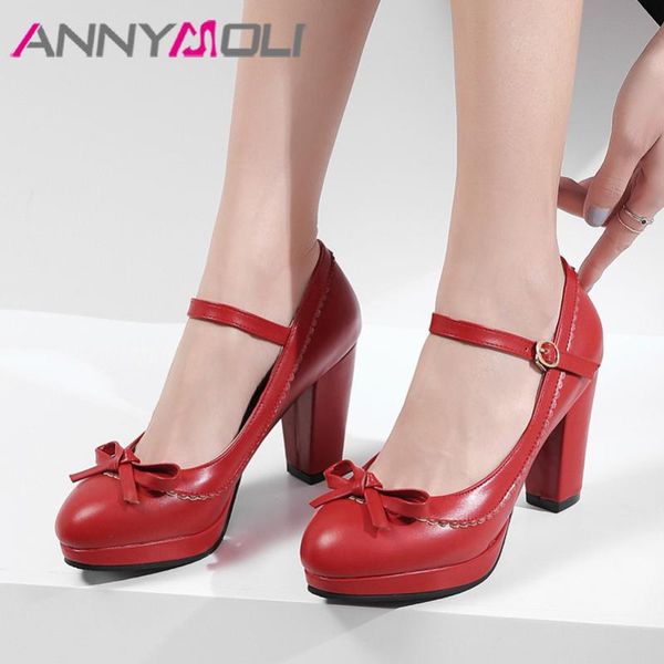 dress shoes annymoli high heels women pumps buckle block party bow round toe wedding lady red white 2021 plus size 46, Black
dress shoes annymoli high heels women pumps buckle block party bow round toe wedding lady red white 2021 plus size 46, Black