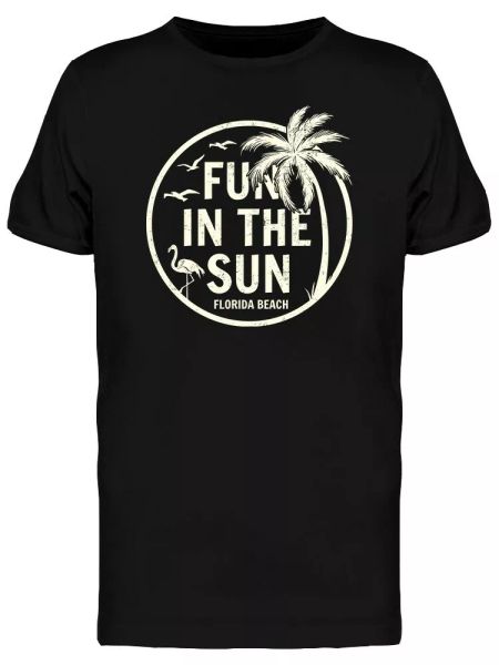 fun in the sun tee men's -image by shutterstock, White;black 
fun in the sun tee men's -image by shutterstock, White;black