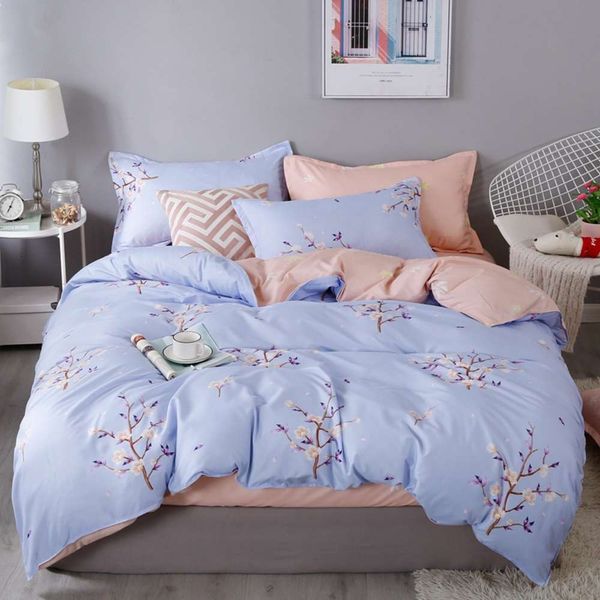 four piece set spring and summer net red simple bedding student dormitory sheet quilt three
four piece set spring and summer net red simple bedding student dormitory sheet quilt three